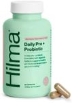 Hilma Daily Pre + Probiotic + Herbs – Support Gut Health with Prebiotics and Probiotics Plus Gas and Bloating Relief for Women & Men – 60 Vegan Capsules