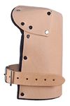 ALTA 30904 Pro Leather Knee Protector Pad with HD Felt, Buckle, Capless, Beige