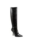 Marc Fisher Womens Vedanty Faux Leather Knee-High Boots Black 8.5 Medium (B,M)