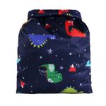 Hisprout Grab and Go Waterproof Washable Reusable Diaper Buckle Wet Dry Bag (Dinosaur World)