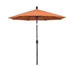 California Umbrella GSPT758117-5417 7.5' Round Market Umbrella, Sunbrella Tuscan Orange