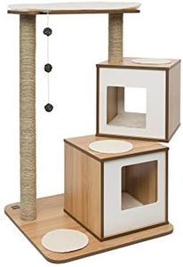 Vesper Cat Tree, Double, Walnut, 52048