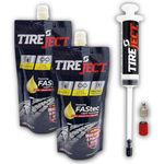 TireJect Full-Size Truck/SUV Instant Tire Repair Sealant Kit (2-Pack with Injector) - Seal Punctures & Bead Leaks