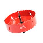 Bi-Metal Hole Saw Drill Bit HSS Hole Cutter with Arbor for Wood and Metal LAIWEI (5"(127mm))