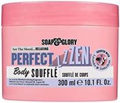 Soap & Glory Perfect Zen Body Souffle - Indulgent Whipped Body Cream & Hydrating Pose Shower Body Moisturizer - Sweet Almond, Argan Oils & Cocoa Butter Body Cream for Refreshed Dry Skin (300ml)