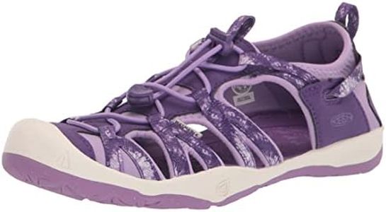 KEEN Kids Moxie Closed Toe Casual Sandals, Multi/English Lavender, 7 US Unisex toddler