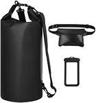 Simpeak 3PCS Universal Waterproof Phone Pouch Case/Waterproof Pouch Bag with Waist Strap 8.6 x6 Inch / 20L Waterproof Dry Bag for Water Sports Activities