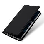 ConnectPoint Hard Flip Cover for LG G8X ThinQ, Leather Wallet Book Flip Folio Stand View Cover with Card Slot and Magnetic Closure for LG G8X ThinQ - Black