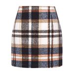 Plaid Skirts for Women High Waisted,A- Pencil Skirt - Skirt for Women, High Waist Bodycon Pencil Fall Skirts for Autumn and Winter School, Brown