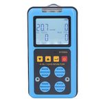 4 in 1 Gas Monitor Detector, CO H2S O2 LEL Gas Monitor Meter Tester with Backlit Display, Support Sound Light Vibration Alarm, Rechargeable Air Quality Tester for Various Occasion