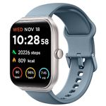 TOOBUR Smart Watch for Men Women Alexa Built-in, 1.95" Fitness Tracker with Answer/Make Calls, IP68 Waterproof/Sleep Tracker/100 Sports, Fitness Watch Compatible iOS Android