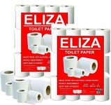 Eliza Premium 3 Ply Toilet Disposable Roll Pack of 48, Toilet Paper, Toilet & Tissue Roll, Pack of Forty Eight Toilet Tissue Paper Rolls 200 Pulls Each- 9.8 x 10 cm