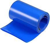 MECCANIXITY Battery Wrap PVC Heat Shrink Tubing 50mm Dia 80mm Flat 10 Feet(3meters) Blue Good Insulation for Battery Pack
