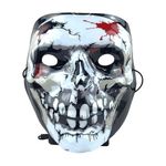 Halloween Scary Light Up Mask LED Skeleton Mask Halloween 3D Luminous Mask for Costume Party