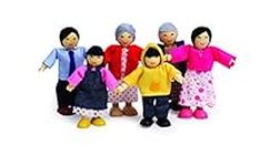 Hape Asian Wooden Doll House Family