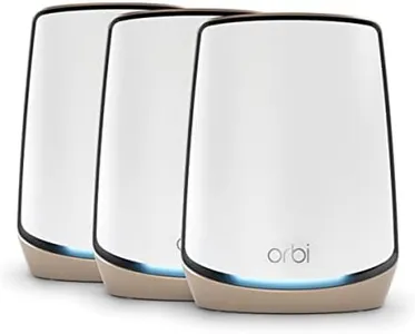 NETGEAR Orbi WiFi 6 Mesh System (RBK863S) - Router with 2 Satellites, Covers 8,000 sq. ft., AX6000 (Up to 6Gbps)