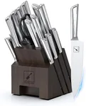 imarku Knife Set,16-Piece Premium Knife Sets for Kitchen with Block,Japanese Stainless Steel Kitchen Knife Set,Knife Block Set with Kitchen Sharpener, Dishwasher Safe (Dark Gray)