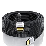 Soonsoonic 4K HDMI Cable 50Ft | High Speed HDMI 2.0 Cable & 4K@60Hz 2K 1080P 3D ARC Ethernet HDMI Cord | for UHD TV Monitor Laptop Xbox PS4/PS5 ect (15m)