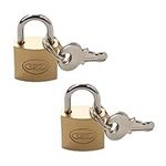 Padlocks with Keys, 2 pcs Suitcase Locks Small Security Bag Lock Waterproof Padlock Outdoor,for Travel Luggage Backpack Gym Locker Filing Cabinets Toolbox