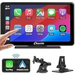 CARPURIDE C3 Wireless Carplay & Android Auto Car Stereo, Portable 7 Inch HD Touchscreen Car Radio with AirPlay Mirror Link,Bluetooth 5.0,Navigation,Siri,FM/AUX Transmitter.