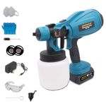 TOMAHAWK® CPS-3123 Power Paint Sprayer 37000 RPM Noload Speed, 200cm-500cm Spraying Diameter with 21V-2.0 Ah X 1 Battery | Suitable for Wall, Door Paintings