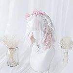 Pastel Pink Wig Ombre Pink Blue Wig