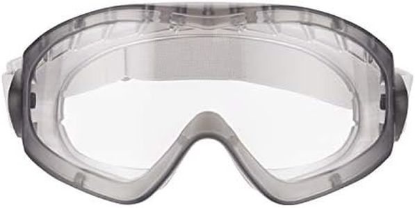 3M 2890SC Full-View Safety Goggles for Work Involving Electric Tools and Spray Painting/Protection Against Splattering/Antifog Coating/Transparent