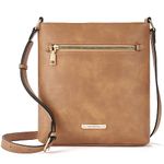 BOSTANTEN Women's Shoulder Bag, Medium Size, PU Leather Crossbody Shoulder Bag, Shoulder Bag, Handbag, Women's Shoulder Bag, Elegant, A-Camel Brown