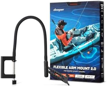 Deeper ITGAM0007 Flexible Arm Mount 2.0 Designed for Kayaks and Boats, Black, Medium