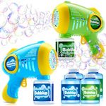 JOYIN 2 Packs Light Up Bubble Guns 