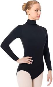 DANSHOW Women Team Basic Turtleneck Long Sleeve Dacne Leotard (Front Lining,Zipper Back)(23835-S-06)