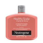 Neutrogena Healthy Scalp Clarify & Shine Conditioner for Oily Hair and Scalp, Anti-Residue Conditioner with Pink Grapefruit, Paraben & Phthalate-Free, Color-Safe, 12oz