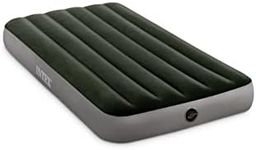 INTEX 64107E Dura-Beam Standard Prestige Air Mattress: Fiber-Tech – Twin Size – 10in Bed Height – 600lb Weight Capacity – Pump Sold Separately