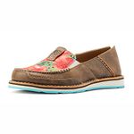 ARIAT Women's Cruiser Boat Shoe, Bare Brown/Prickly Pear, 8