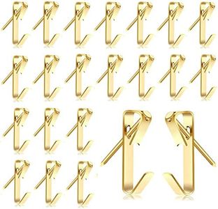 NASHRIO Picture Hooks for Hard Wall, 80pcs Picture Picture Hanger Hooks with Nails, Heavy Duty Photo Hooks Picture Hanging Hooks Picture Hanger Kit 30 lbs