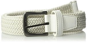 Nike Men's G-Flex Woven Stretch Golf Belt, White, 36