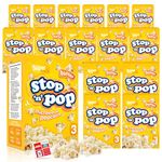 SOL 48pk Butter Flavour Microwave Popcorn Bags, Bulk Butter Popcorn Popping Pop Corn Kernels for The Family, Flavoured Popcorn Kernels Popcorn Microwave (16 Boxes with 3 Bags Per Box)