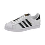 adidas Originals Men's Superstar Shoes, Footwear White/Core Black/Footwear White, 9 M US