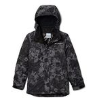 Columbia Girls Whirlibird II Interchange Insulated Jacket, Black Whimsy, X-Small US