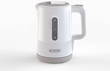 Ariete Bollitore Breakfast 2845, Bollitore Elettrico con Livello Acqua Visibile, Base Cordless 360°, Spegnimento Automatico, Coperchio di Sicurezza, Capacità 1,7 L, 2200W, Bianco