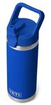 YETI Rambler C Straw Bottle, Stainless Steel Vacuum Insulated Bottle with Leakproof Straw Cap, Royal Blue, 18 oz (532 ml)