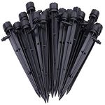 Hydrogarden 50pcs Adjustable Drip Emitters Water Irrigation Drippers 360 Degree Water Flow Drip Irrigation System for Vegetable Garden, Garden, Greenhouse