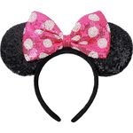 DRESHOW Mouse Ears Bow Headbands Glitter Party Decoration Cosplay Costume for Women