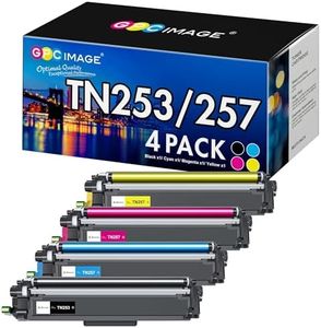 GPC Image TN253 TN257 Toner Cartridge Compatible with Brother TN 253 TN 257 Toner Work with Brother HL-L3230CDW L3270CDW DCP-L3510CDW MFC-L3745CDW L3750CDW L3770CDW Printer ( 4 Pack )