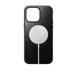 NOMAD Modern Leather Case for iPhone 14 Pro Max - Horween Leather, 360° Raised Edges TPE Bumper, 10ft Drop Protection, Mag Safe & Wireless Charging (Black)