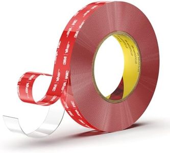 Double Sided Heavy-Duty Mounting Tape, Clear Waterproof Tape, 16FT Length, 0.94 Inch Width for Car LED Strip Lights Home Decor, Office Decor