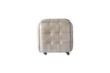 Infinity Technologies 5 in 1 Grey pouffes for Sitting / Leather Ottoman / poufee Seats