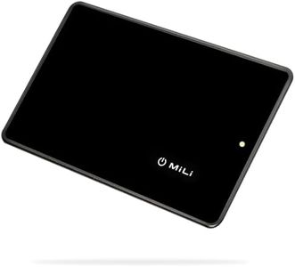 MiLi MiCard • Wireless Rechargeable Wallet Tracker Card, Credit-Card Size Wallet Finder, Thin Bluetooth Tracking Card, Works with Apple Find My (iOS Only), 5-Year Battery Life