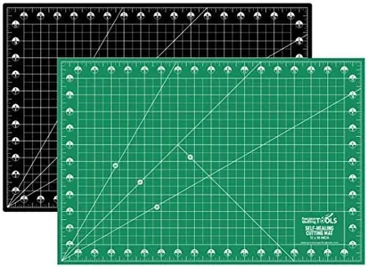 Precision Quilting Tools Self Healing Cutting Mat (12” x 18”)- Professional Double Sided and Durable Rotary Cutting Mat for Sewing/Quilting/Fabric Cutting/Craft Mat/Fabric Scrapbooking Project