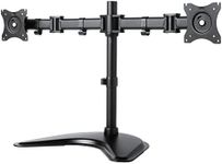 Kantek Dual Monitor Articulating Desktop Stand, for 13" to 27" Monitors, 32" X 13" X 17.5", Black, Supports 18 Lb